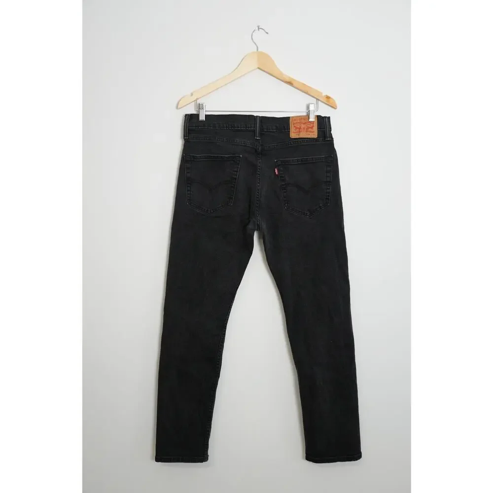 Levi‎ Strauss & Co 502 Men's Black Denim Jeans 33Wx32L